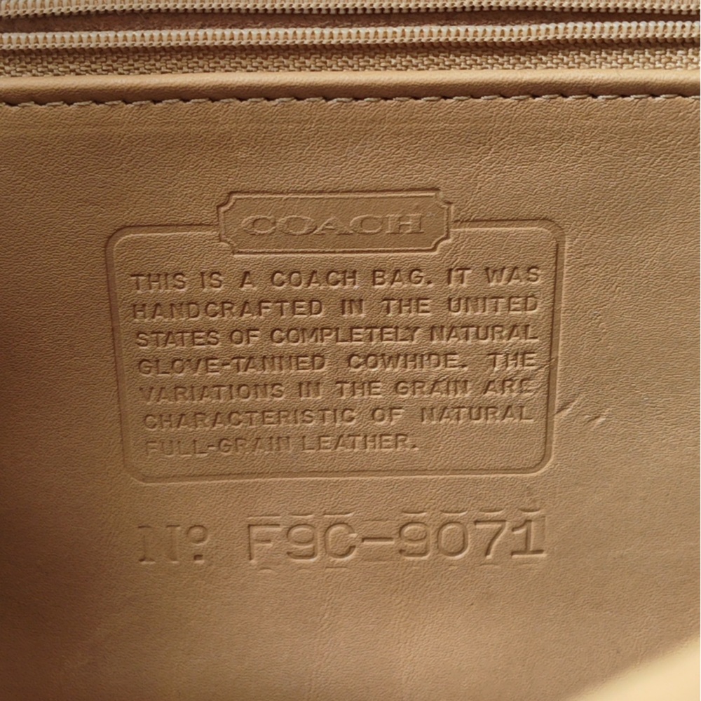 Vintage Coach Leather Tan Aubrey Shoulder Bag - Picture 8 of 8